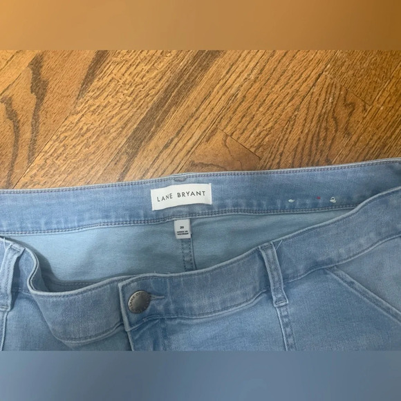 20 Lane Bryant Shorts Womens Light Wash Denim Boyfriend Mid Rise Midi short. - Picture 5 of 5